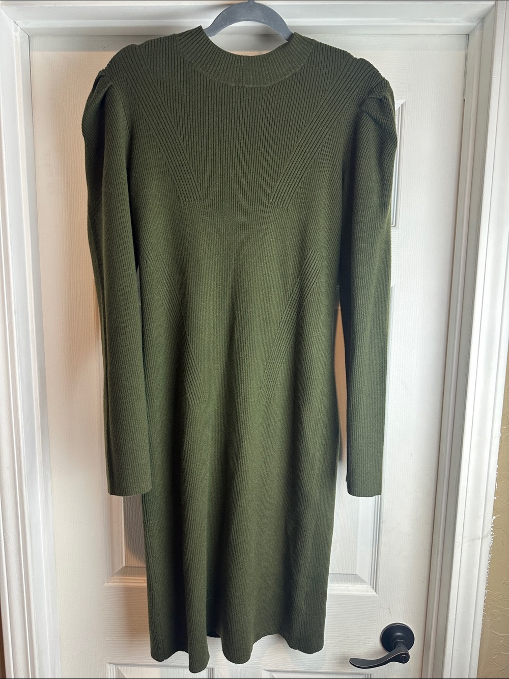 Gibson Latimer Army Green Long-Sleeve Sweater Dress Plus Size XXL NWT